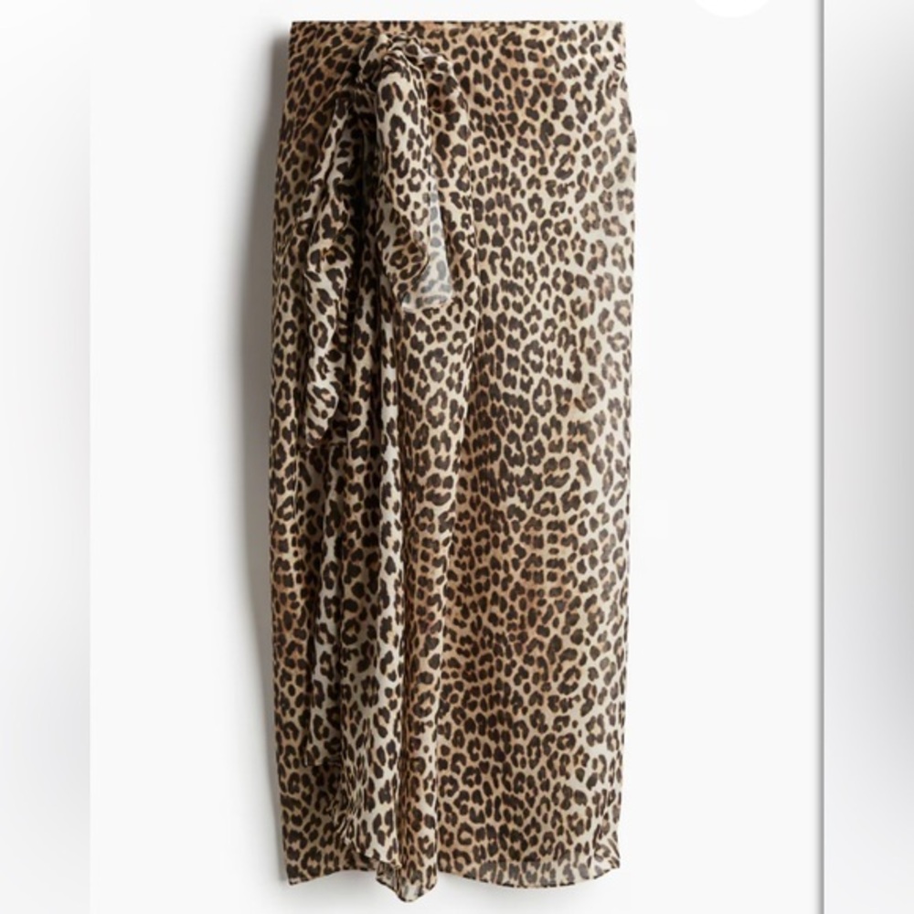 Leopard Print Swim Sarong